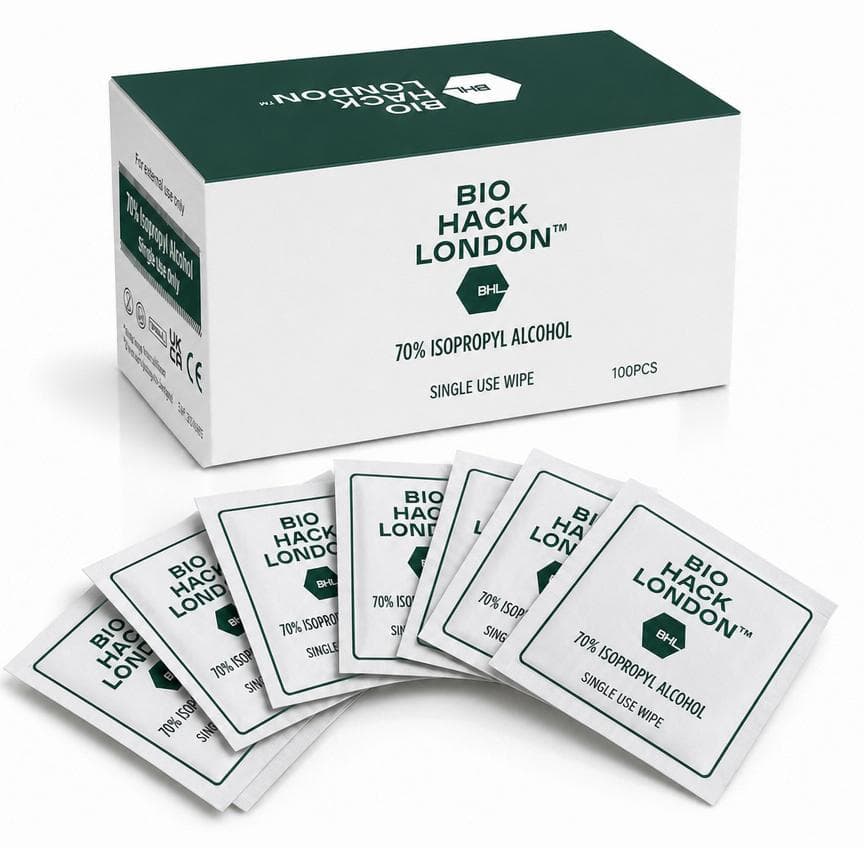 70% Isopropyl Alcohol Wipes (100pk) - BioHack London
