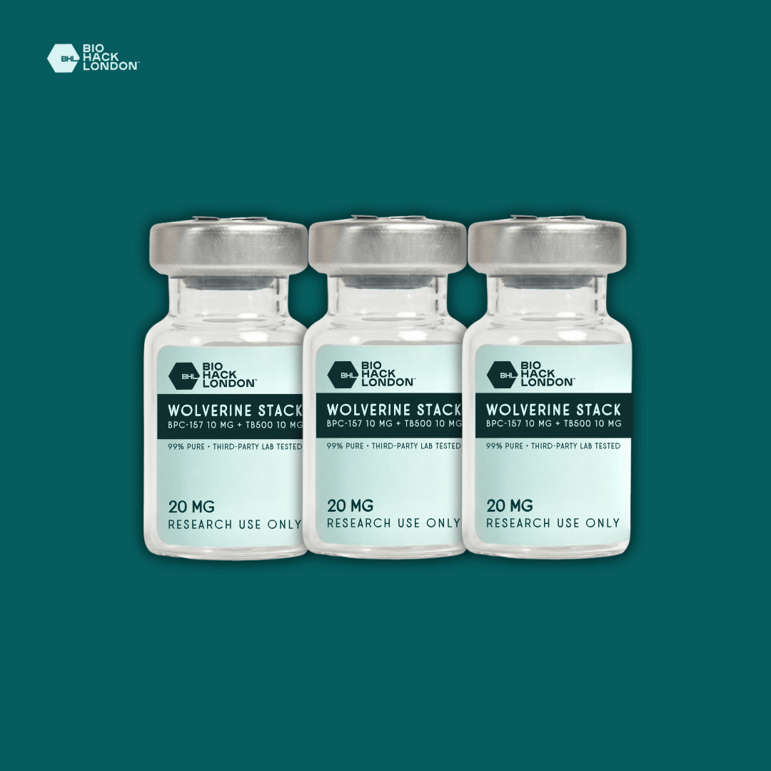 Triple Stack Bundle - BioHack London vials containing Wolverine Stack for research use only