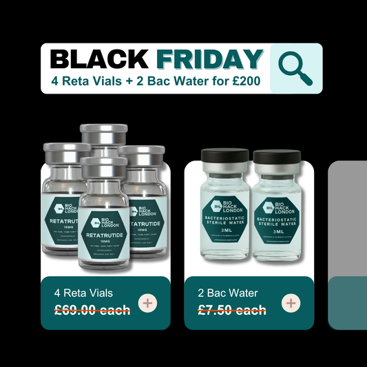 Black Friday Special: 4 Reta Vials + 2 Bac Water Bundle